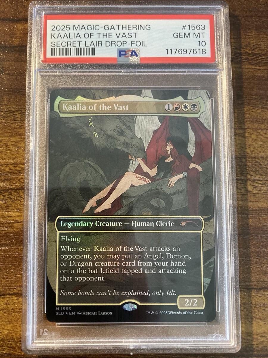 MTG✨KAALIA OF THE VAST Brdless/Ext Art FOIL✨SLD Tragic Romance