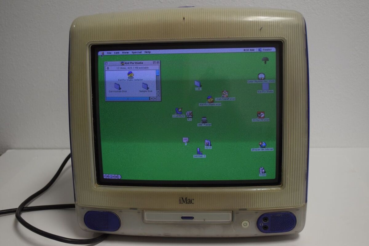 Apple iMac G3 1998 purple Desktop Computer MAC M4984 Macintosh Mac