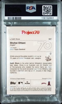 2021 Topps Project 70 - 2021 Topps Baseball Shohei Ohtani #547