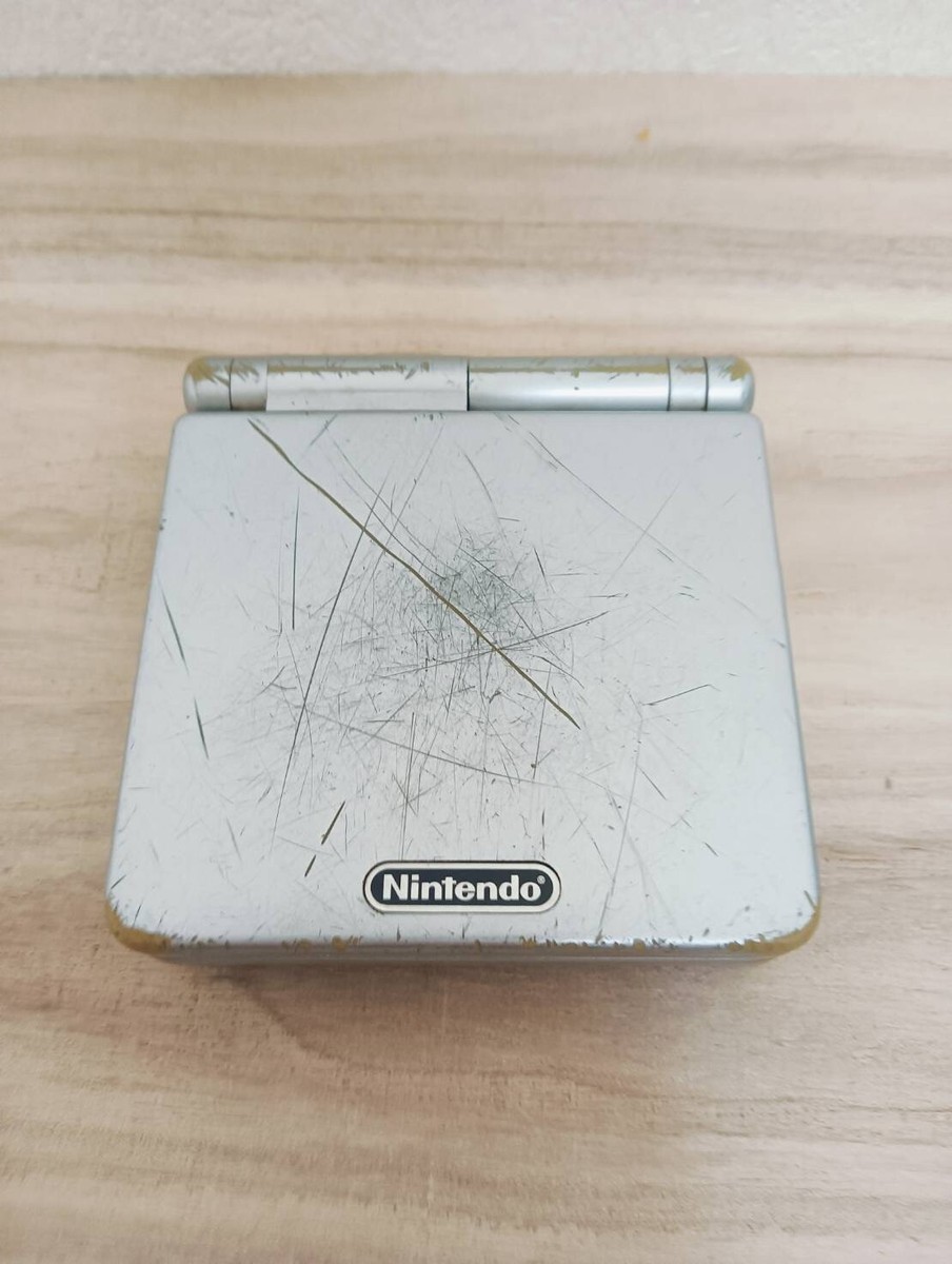 Nintendo Game Boy Advance SP Silver Console System GBA SP TESTED
