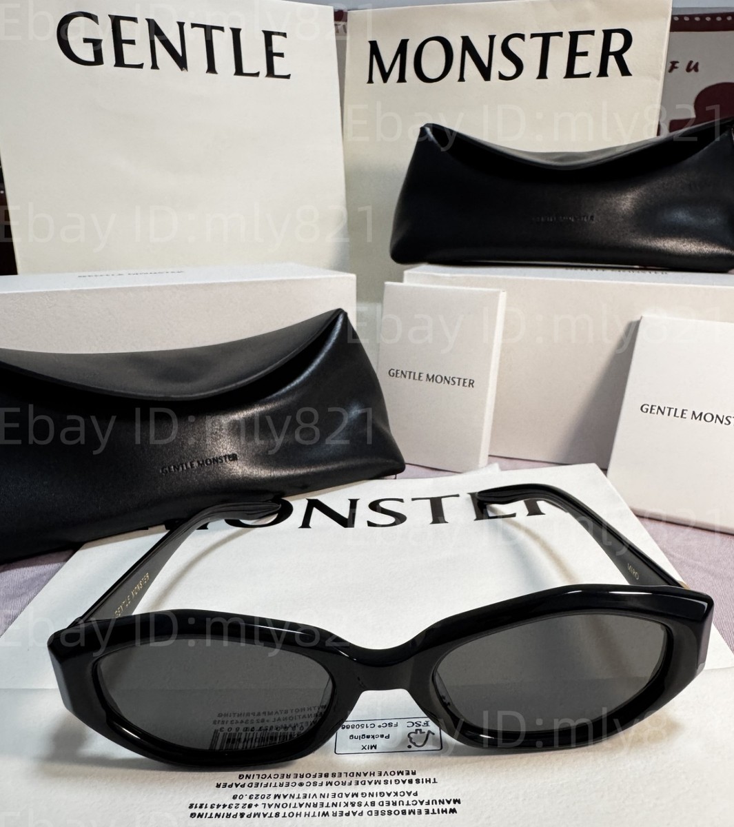 GentleMonster MIRO 01 Sunglasses Black Frame Black Lenses | eBay