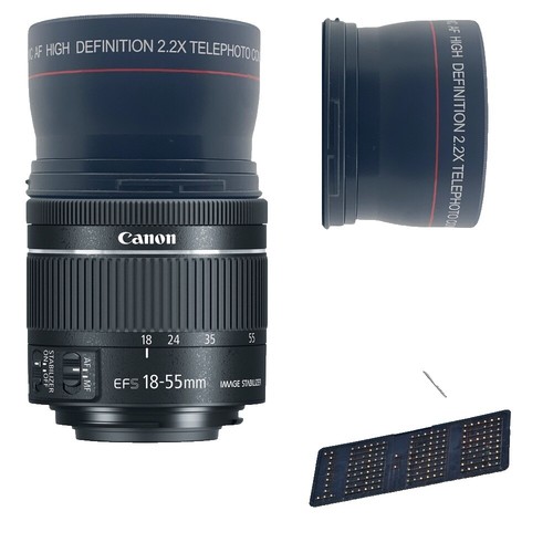 Canon EOS Kiss X7i DSLR camera with 18-55mm & 55-250mm lenses used