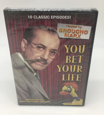 GROUCHO MARX - You Bet Your Life (b&w) - DVD - Black & White Ntsc