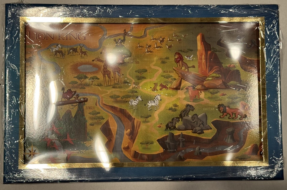 D23 Expo 2024 MOG Exclusive Disney Maps Lion King Pin Box Set