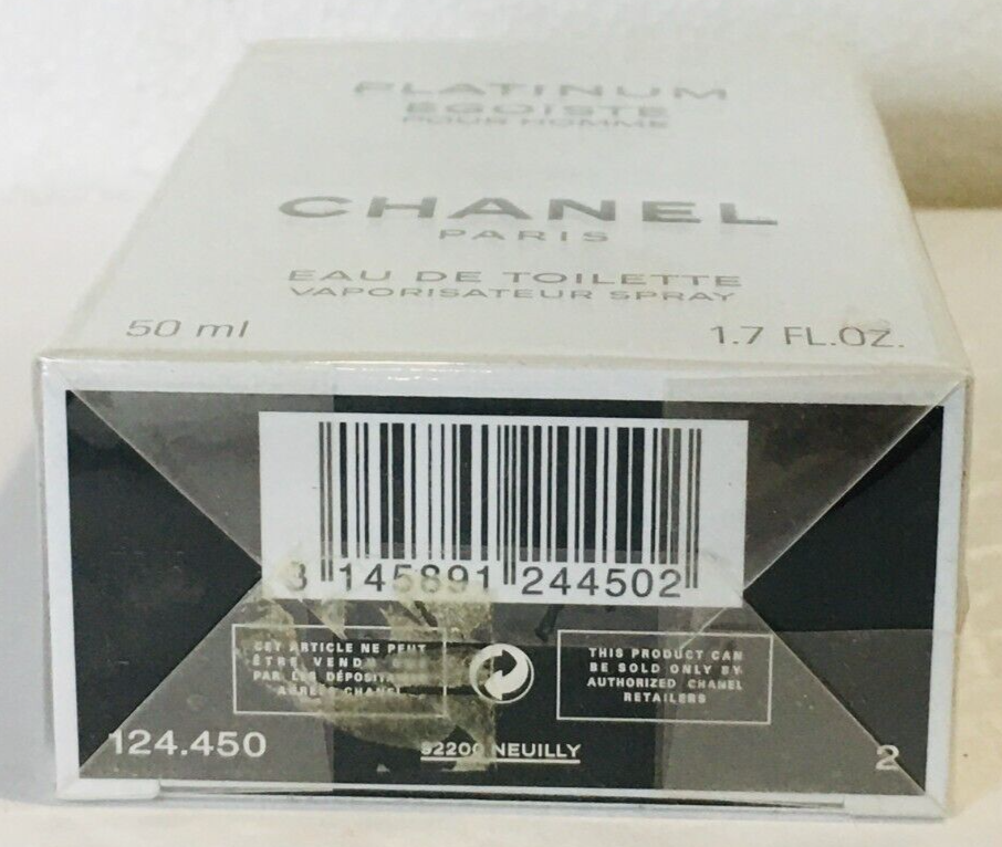Egoiste Platinum Pour Homme Chanel for Men Eau de Toilette 50ml