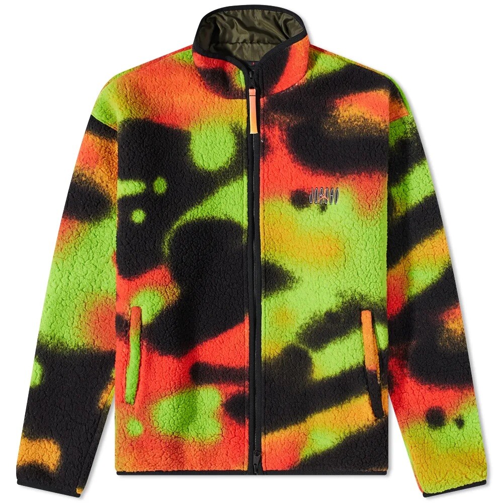Nike Air Jordan Jacket Fleece Flight MVP Statement Graphic Zipper