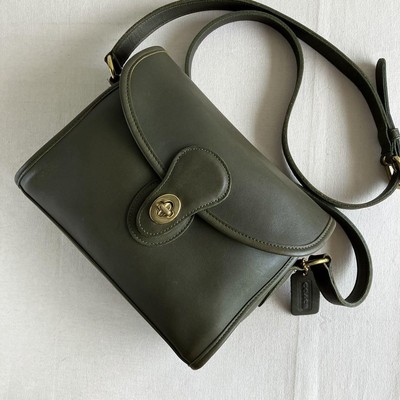 Rare Vintage Coach Devon Bag in Olive Green | eBay
