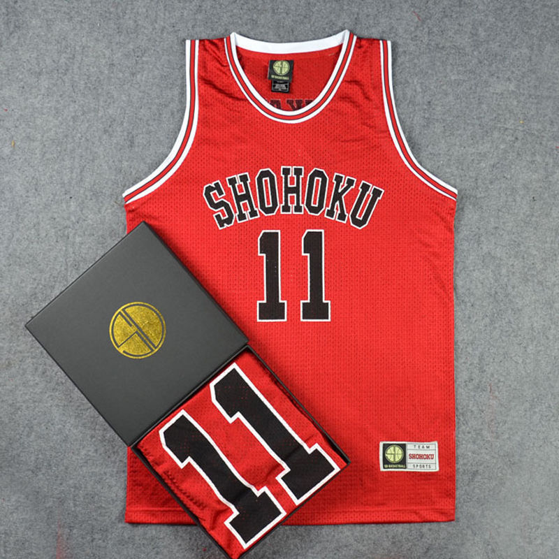 Japan Anime Slam Dunk Shohoku Basketball Replica Jersey Cosplay
