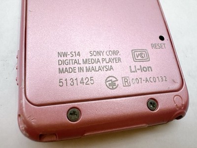 Sony Walkman NW-S14 Pink 8GB MP3 Bluetooth Digital Player w/ Dock