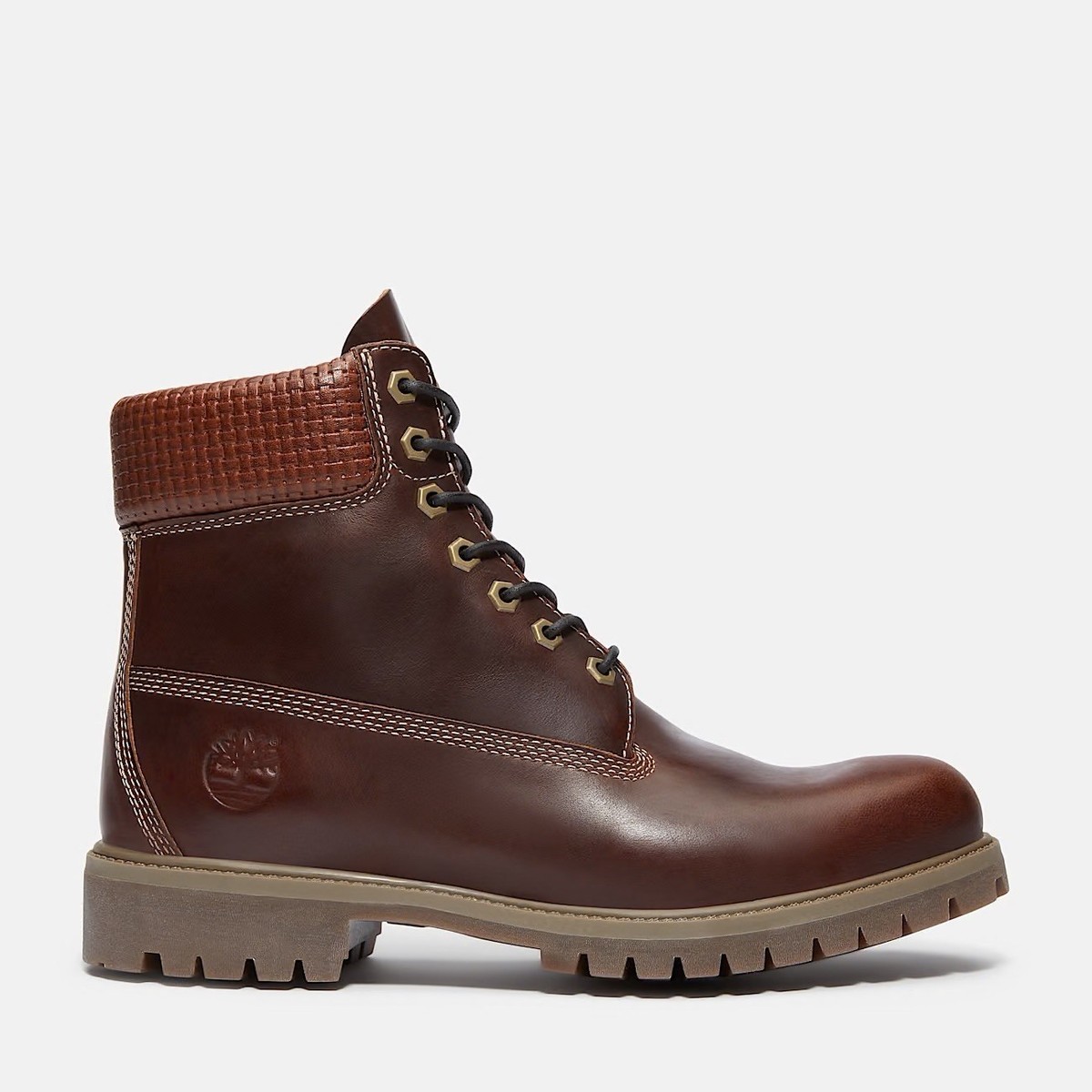 Men's Timberland Premium 6 Waterproof BOOTS BROWN FULL GRAIN