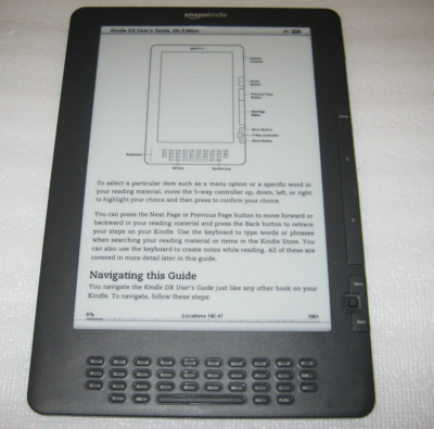 Amazon Kindle DX (2nd Generation), Graphite, 4GB, 9.7 in, D00801