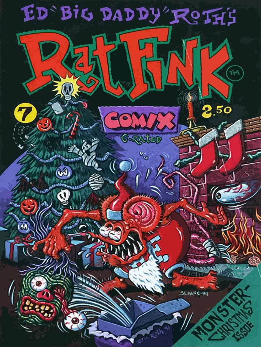 Rat Fink Comix #7, Festive Holiday, Christmas, Ed Roth Big Daddy