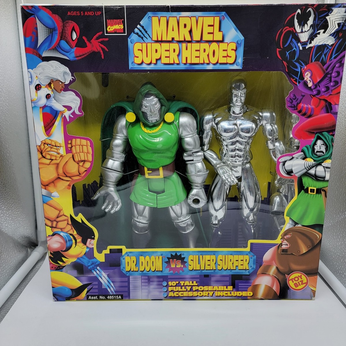 Toy Biz - Marvel Super Heroes - Dr Doom Vs Silver Surfer - New | eBay