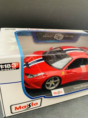 Maisto Ferrari 458 Speciale Diecast 1:18 Car Figure *SPECIAL
