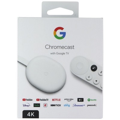 Google 4K Chromecast with Google TV - Snow (GA01919-US