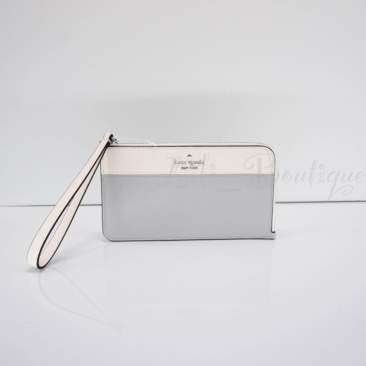 NWT Kate Spade KD545 Lucy Medium L-Zip Wristlet Saffiano Leather