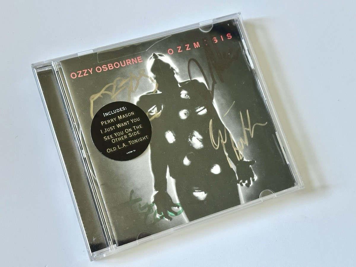 Ozzy Osbourne Ozzmosis SIGNED CD AUTOGRAPHED Ozzy ,Geezer, Joe