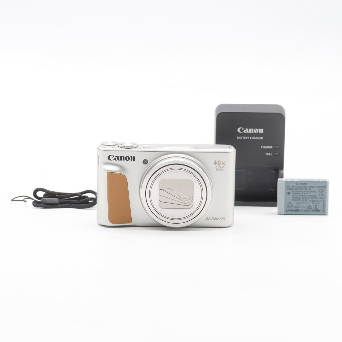 Canon PowerShot SX740 HS Silver Compact Camera 40x Zoom 4K Wi-Fi