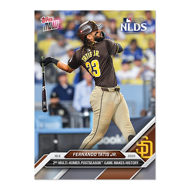 Fernando Tatis Jr. 2nd Multi HR Postseason 2024 MLB Topps NOW Card