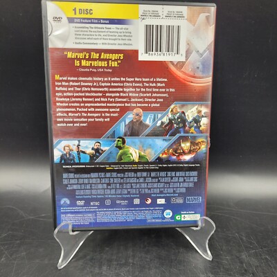 Marvels The Avengers Marvel Comics DVD Movie 786936819175| eBay