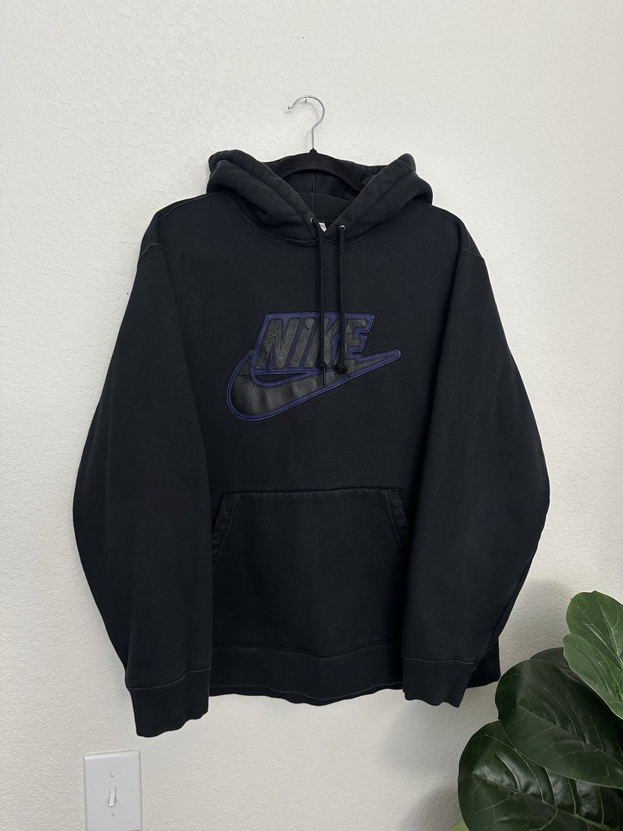 Supreme x Nike FA19 Leather Applique Heavyweight Hoodie CK6225-010