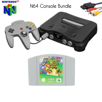 N64 Nintendo 64 Console + Game - Choose - Mario 64 / Mario Kart