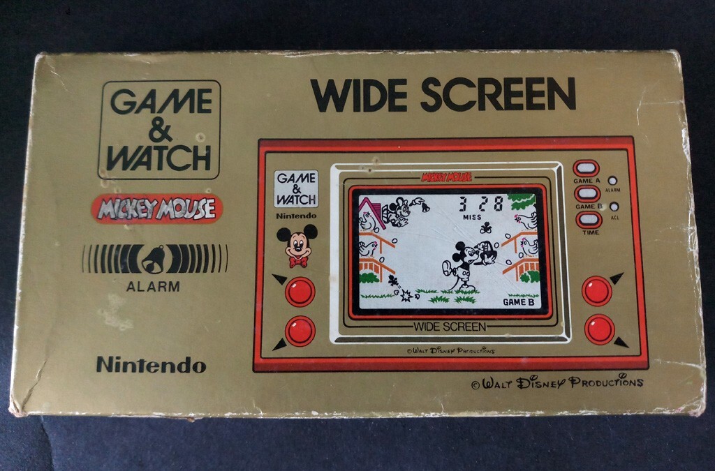 80s Vintage Nintendo Game & Watch Mickey Mouse Handheld Wide