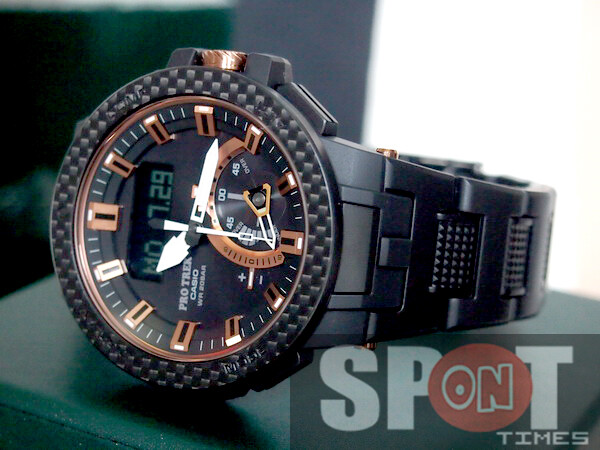 Casio ProTrek Carbon Edition Solar Radio Men's Watch PRW-7000X-1