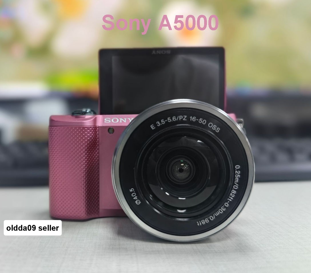 Sony Alpha a5000 20.1MP APS-C Pink Mirrorless Digital Camera + 16