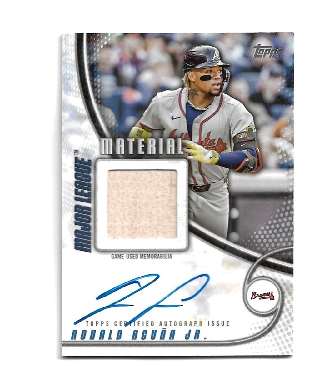 2025 Topps Series 1 RONALD ACUNA JR. Major League Material (Bat