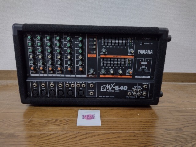 Yamaha EMX640 6 Channel Powered Mixer Dual Amp Confirmed Operation
