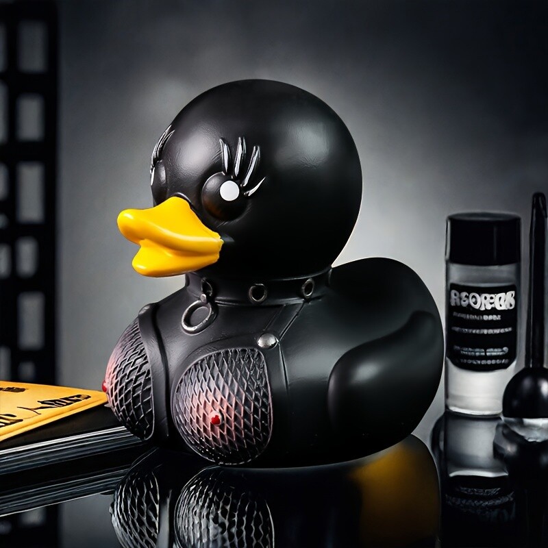 Home Desktop Decor,Dark Rubber Duck Rock Duck Satan Ducks Novelty