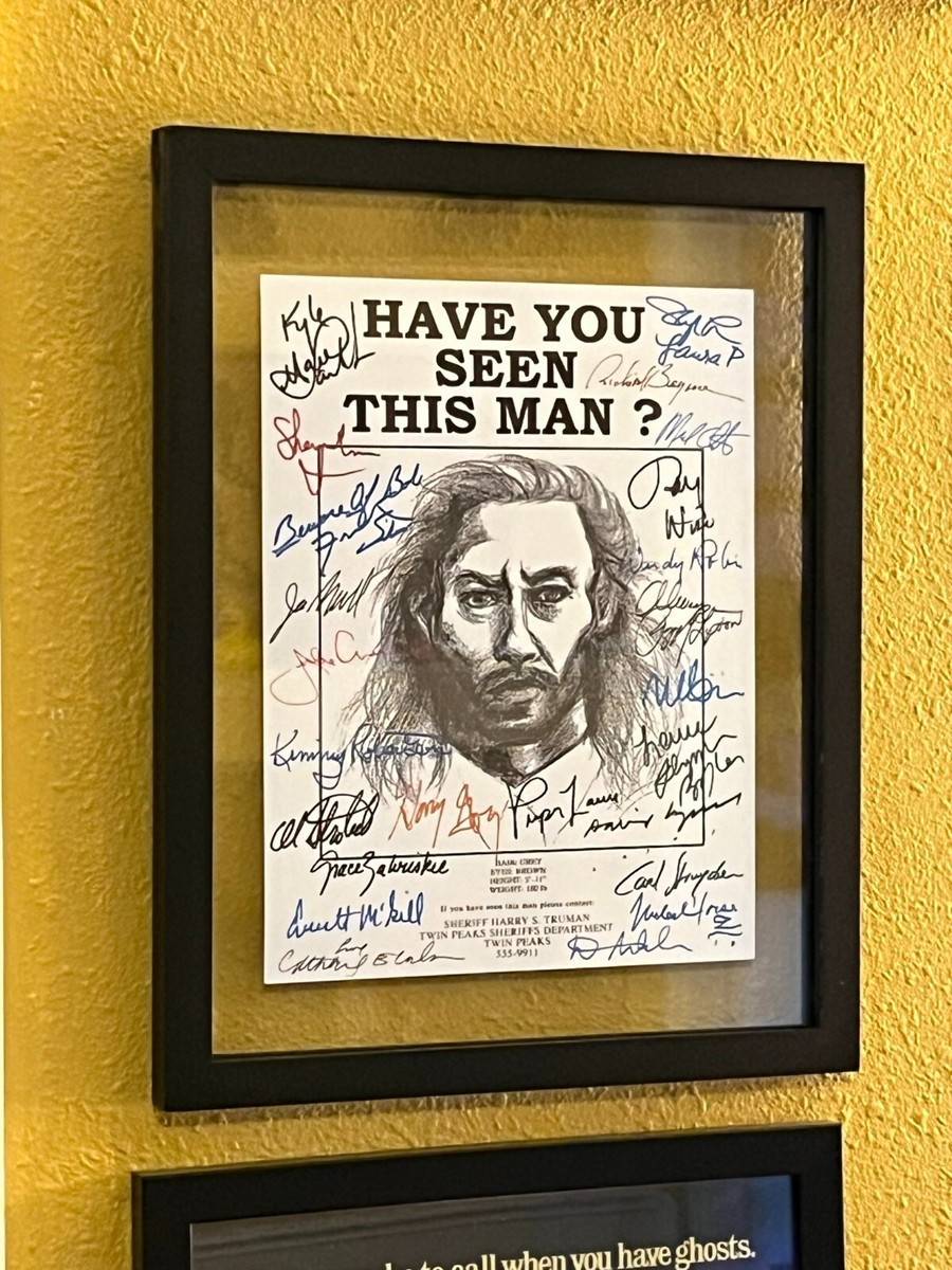 Twin Peaks- Have You Seen This Man Flyer Cast-Signed- Autograph