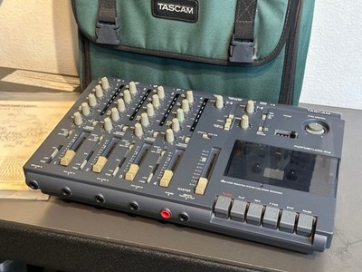 w/ Case Tascam Portastudio 414 4-Track Multitrack Cassette