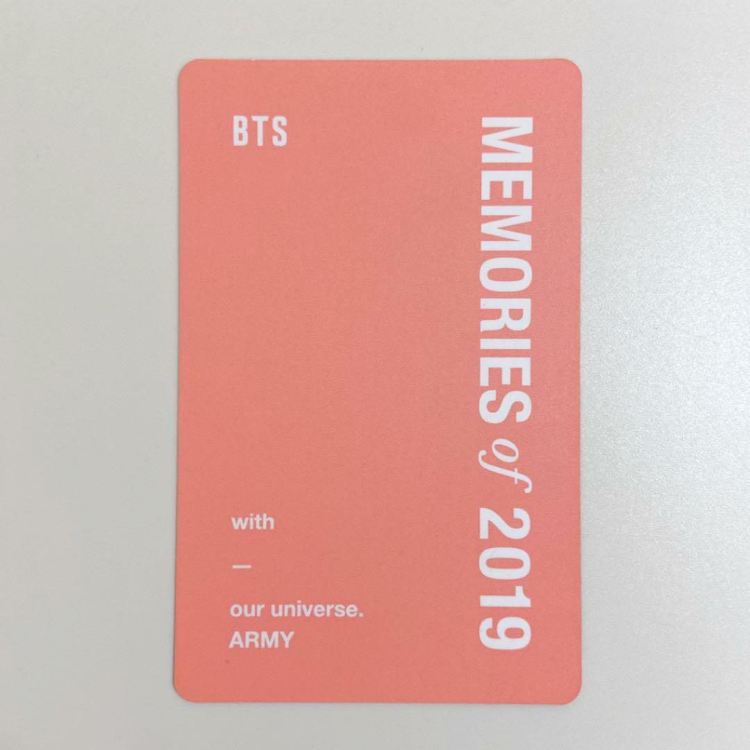 BTS Bangtan Memories of 2019 DVD Limited Official Photocard Photo