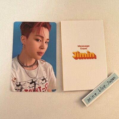 BTS JIMIN Butter Cream Official PHOTO CARD MESSAGE CARD set | eBay