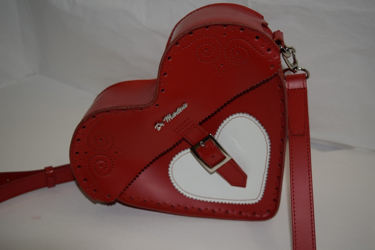 DR.MARTENS VALENTINE'S LIMITED HEART SHAPED LEATHER RED BAG | eBay
