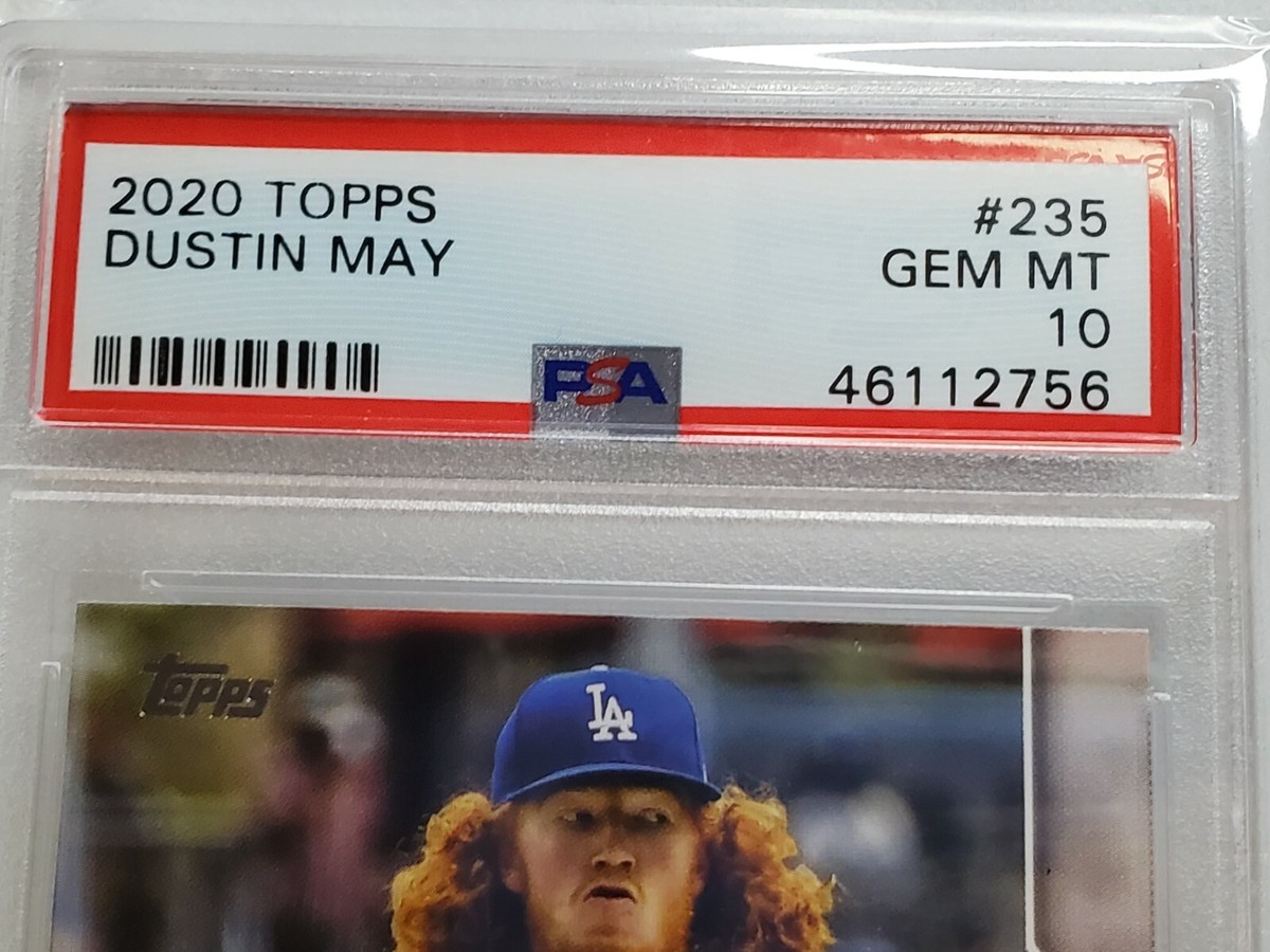 Dustin May ⚾️ PSA 10 Gem Mint 2020 Topps Rookie #235 card Los