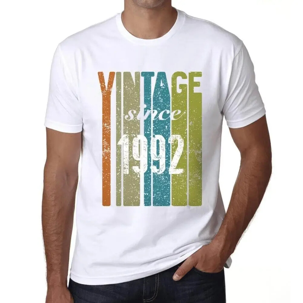Men's Graphic T-Shirt Vintage Since 1992 32nd Birthday Anniversary