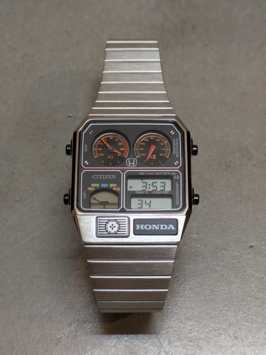 Honda x Citizen ANA-DIGI TEMP Limited Edition Watch Prelude Black