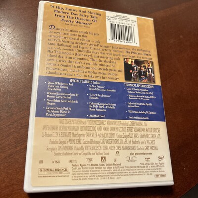 The Princess Diaries (DVD, 2004, 2-Disc Set, Special Edition