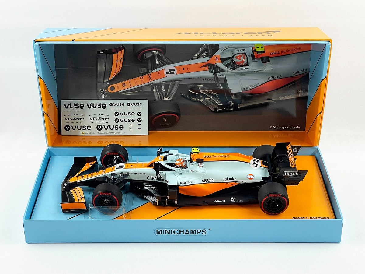 Mclaren F1 MCL35M #4 Lando Norris Monaco GP 2021 3rd Gulf Livery 1