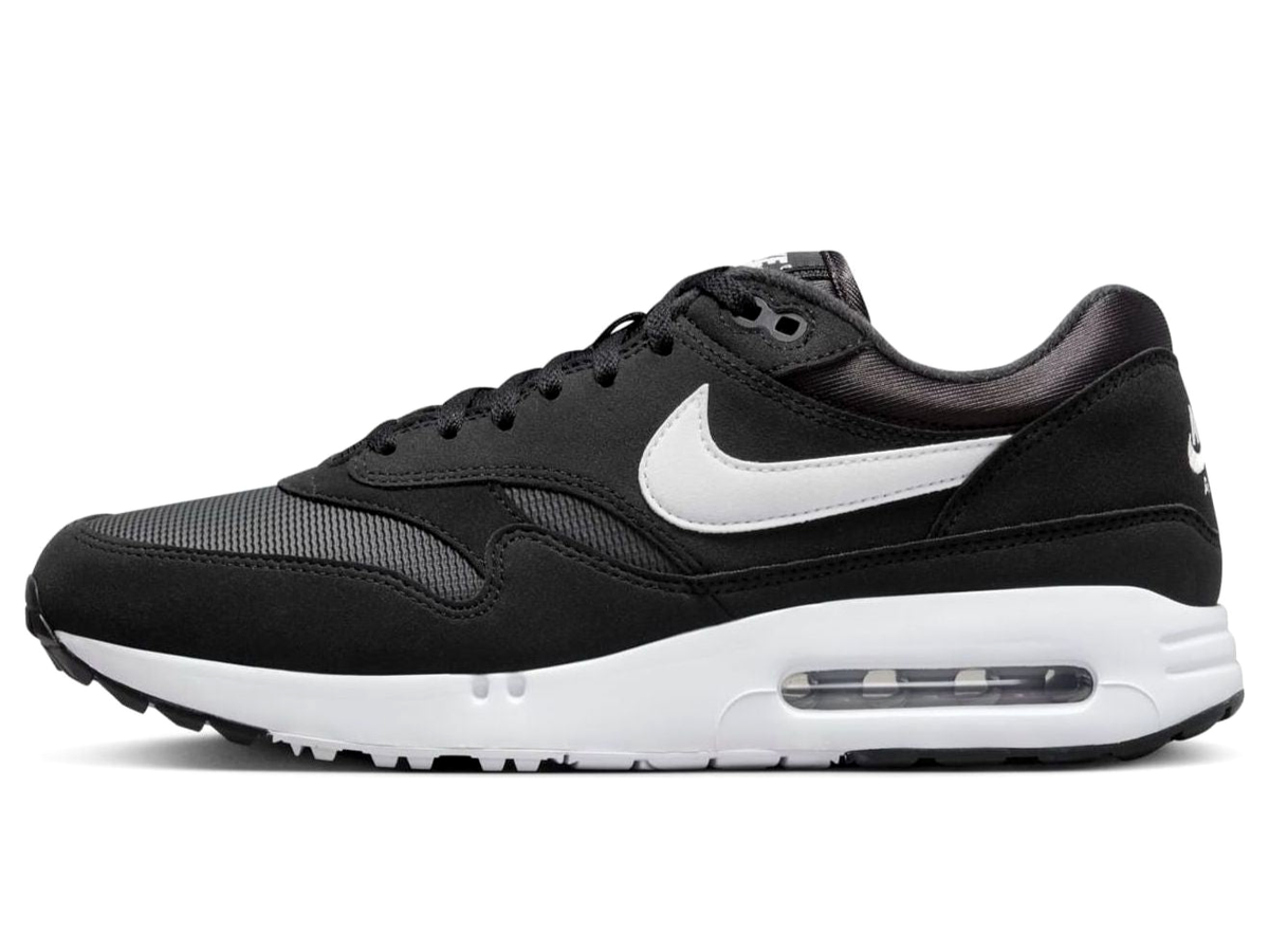 NEW MENS NIKE AIR MAX 1 86 OG G BLACK WHITE GOLF SHOES - DV1403