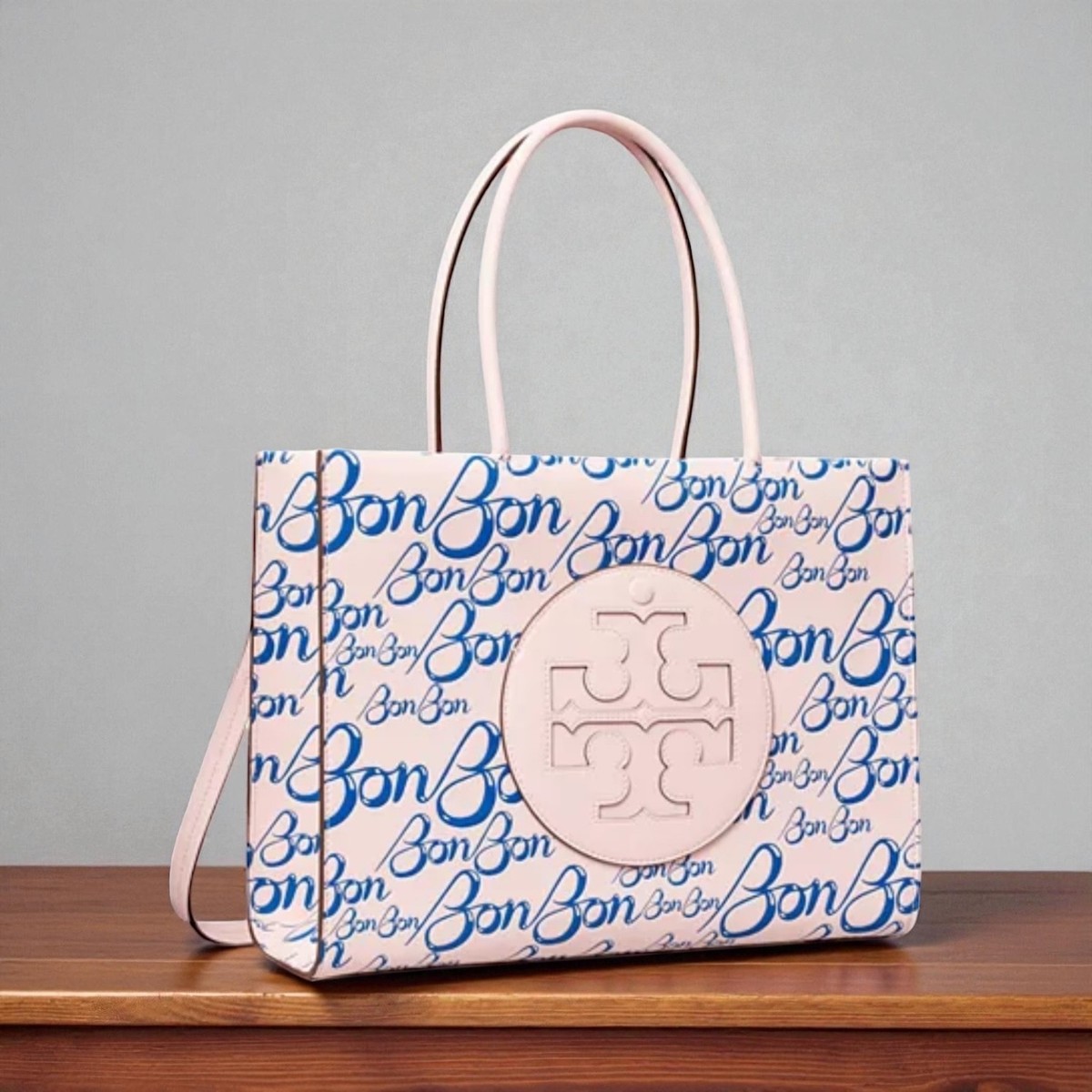 TORY BURCH x BONBON 2025 ELLA Bio Small Tote Bag Bonbon Pink 2way