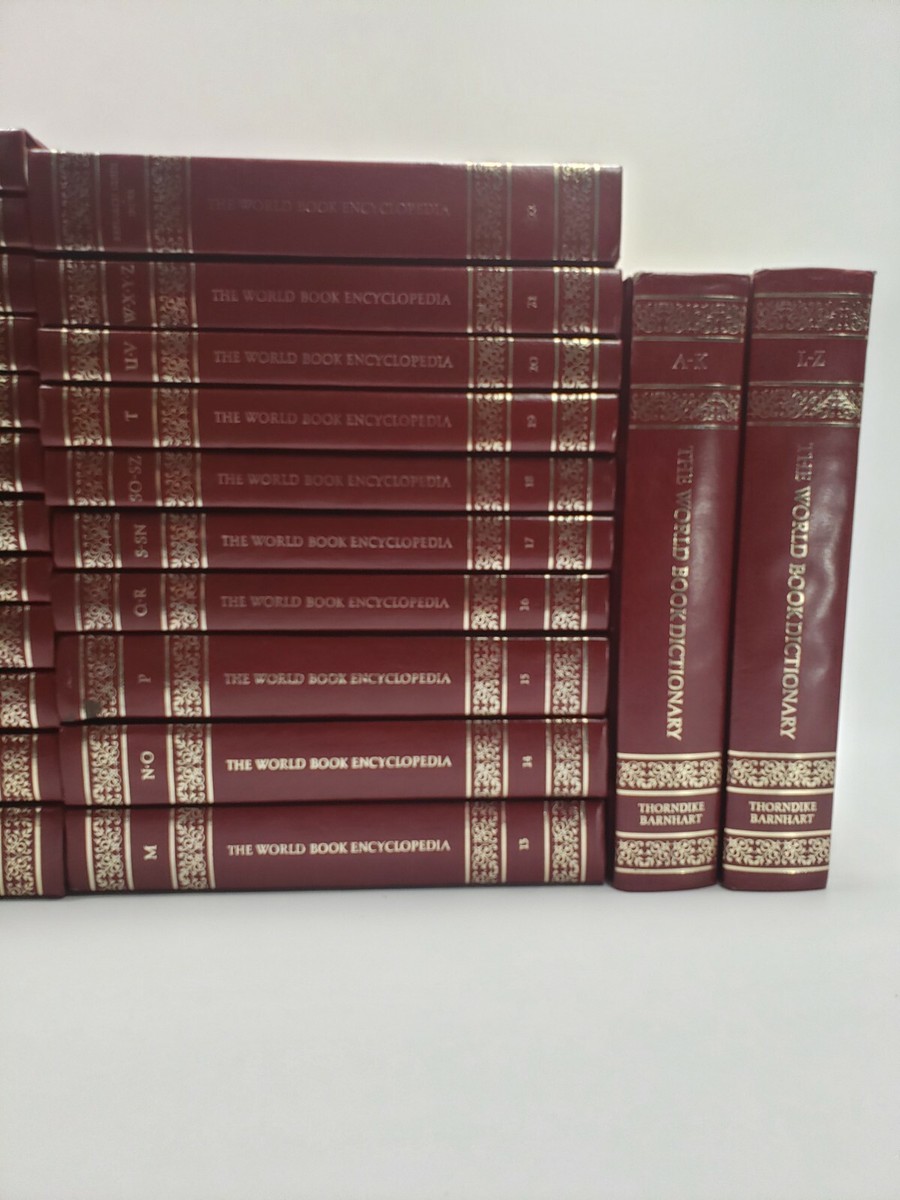 The World Book Encyclopedia Set + The World Book Dictionary + Year