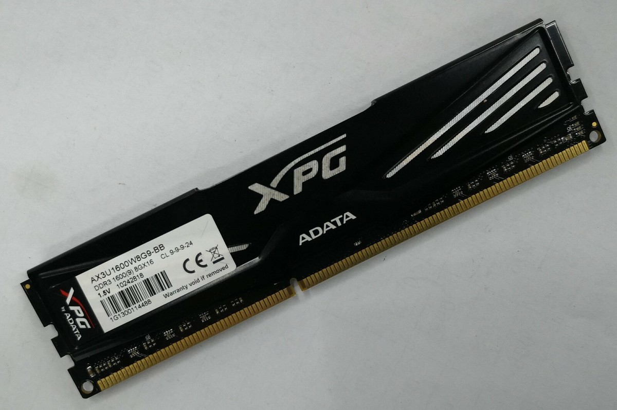 ADATA XPG 8GB DDR3 1600 AX3U1600W8G9-BB XMP CL9 1.5v 240pin