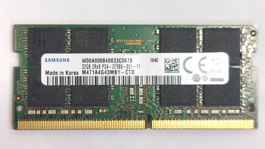 PC4-21300 (DDR4-2666) Bus Speed Computer RAM 32 GB Total Capacity