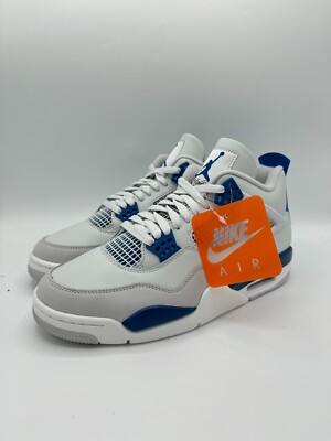 Size 9.5 - Air Jordan 4 Retro Military Blue / Industrial Blue 2024