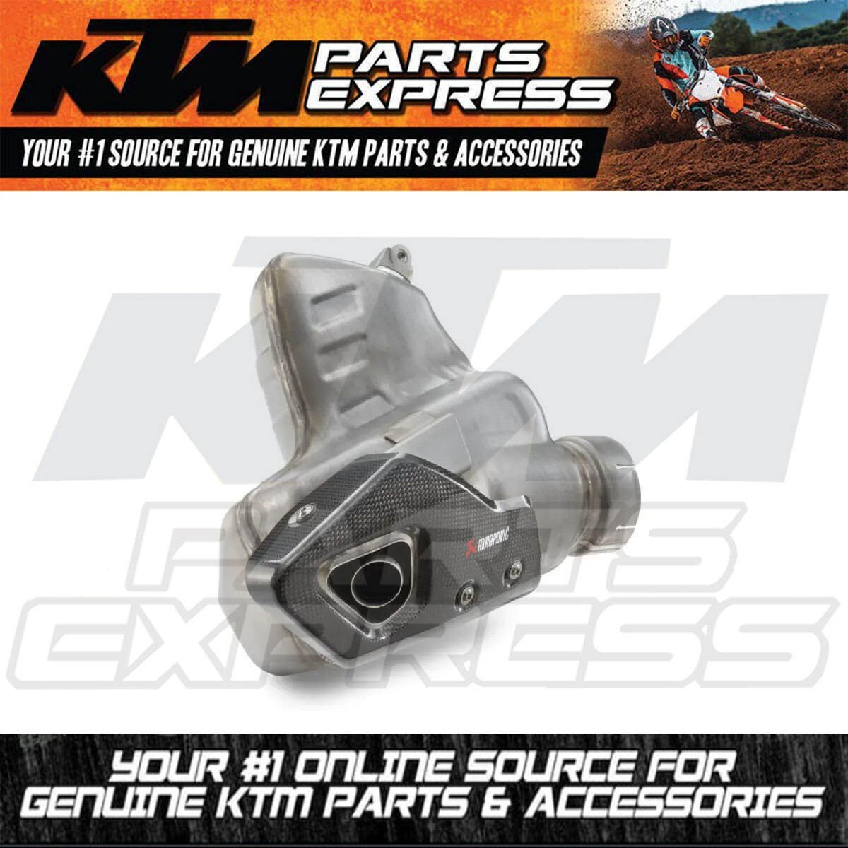 NEW OEM KTM AKRAPOVIC SLIP-ON LINE EXHAUST 250 DUKE 390 DUKE 2025