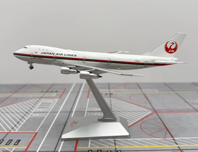 1:400 HX Models JAPAN AIRLINES BOEING 747-100 Passenger Airplane
